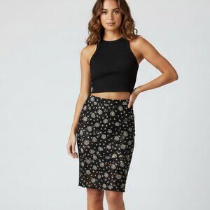 Mercer & Madison Floral Crochet Lace Skirt
